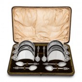 A Cased Victorian Silver Ice C