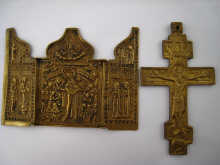 A cast brass Russian Orthodox