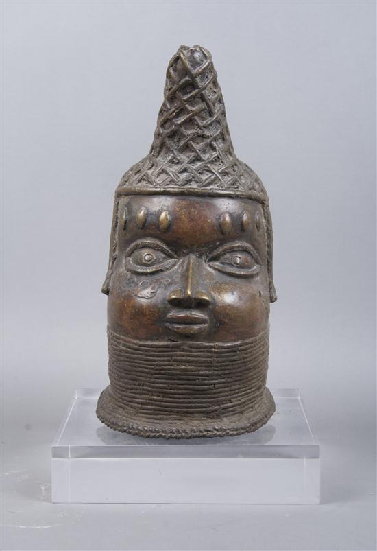 A Cast Bronze Bust Benin