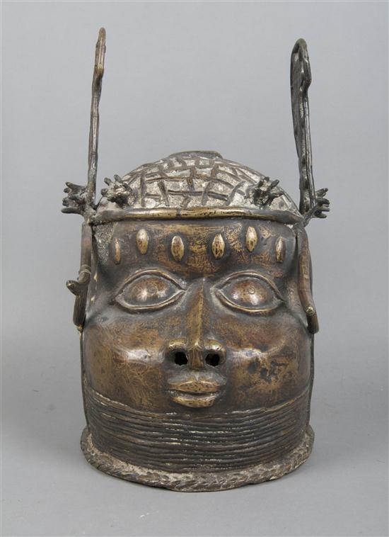 A Cast Bronze Bust Benin