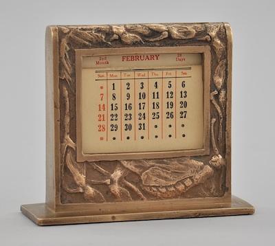 A Cast Bronze Perpetual Desktop