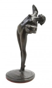 A Cast Bronze Sculpture Alida