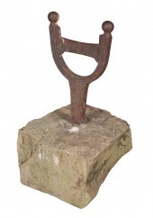 A CAST IRON BOOT SCRAPE 19th c