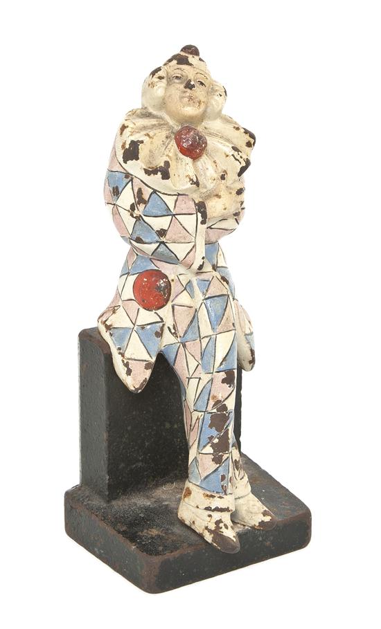 A Cast Iron Figural Doorstop Judd