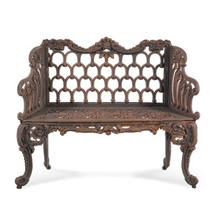 A Cast Iron Garden Bench First Half