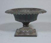 A Cast Iron Garden Urn By Walb