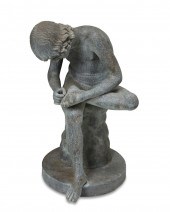 A CAST IRON "LO SPINARIO" SCUL