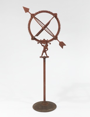 A Cast Iron Sun Dial on Pedestal