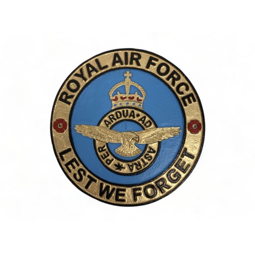 A Cast iron wall Plaque Royal