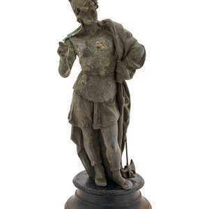 A Cast Metal Figure of Mars Late