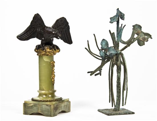 A Cast Metal Model of an Eagle