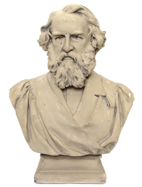 *A Cast Plaster Bust depicting