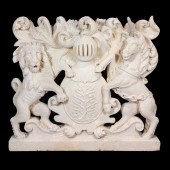 A CAST SCULPTURE OF THE HERALD