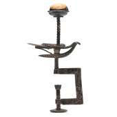 A CAST SEWING BIRD CLAMP WITH
