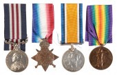 A CASUALTY MILITARY MEDAL GROU