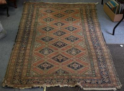 A Caucasian rug, the central