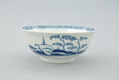 A Caughley Blue and White Decorated