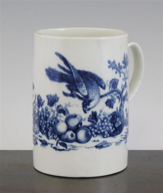 A Caughley 'Parrot Pecking Fruit'