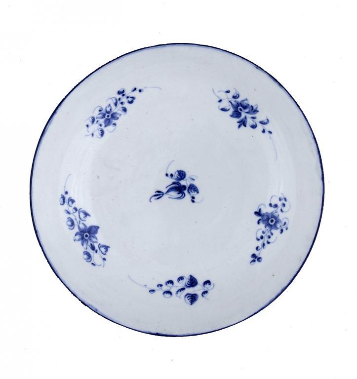 A CAUGHLEY SAUCER-DISH painted in