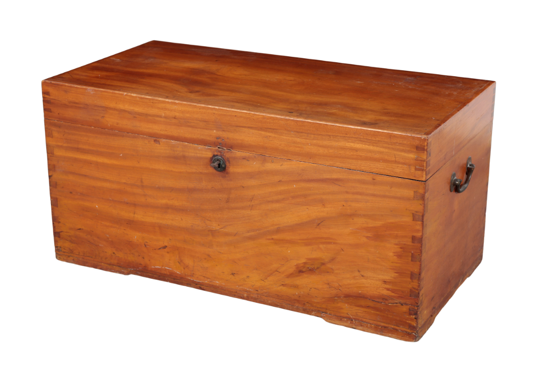A CEDAR WOOD CHEST 20th century,