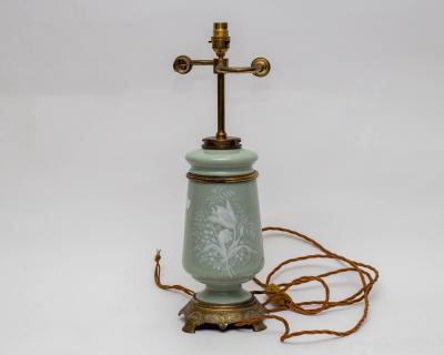 A celadon ground ceramic lamp