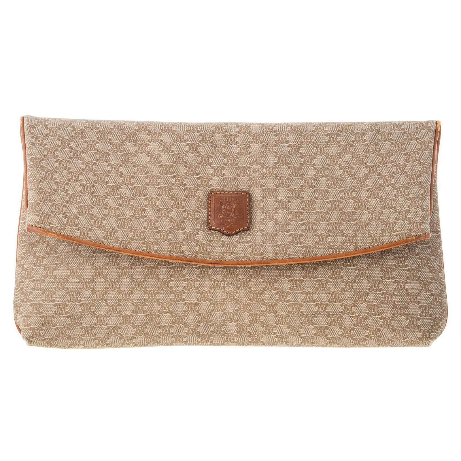 A CELINE LOGO COLLAPSIBLE CLUTCH