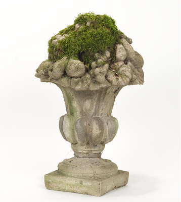 A Cement Composition Garden Urn