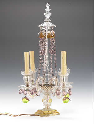 A Centerpiece Crystal Candle Lamp