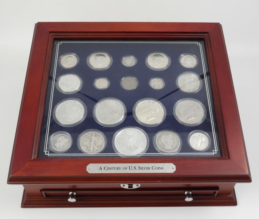 A CENTURY OF US SILVER COINS.A