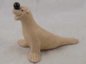 A ceramic model of an off-whit