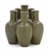 A Ceramic Teadust Glazed Six-S