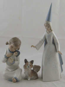 A ceramic Zaphir figure of a girl