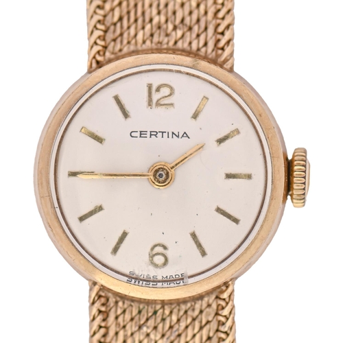 A Certina 9ct gold lady's
