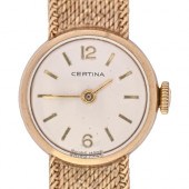A Certina 9ct gold lady's wris