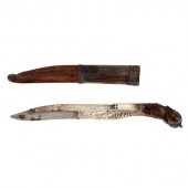 A Ceylonese dagger (piha kaett
