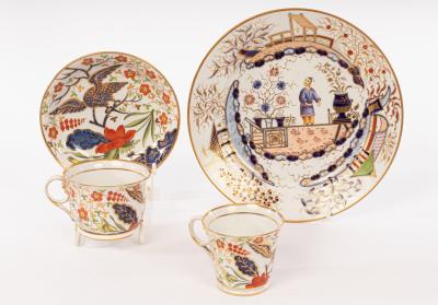 A Chamberlain plate and a trio,
