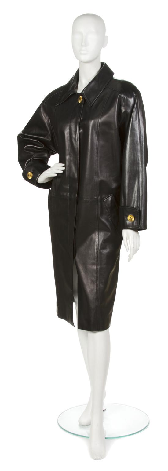 A Chanel Black Lambskin Leather