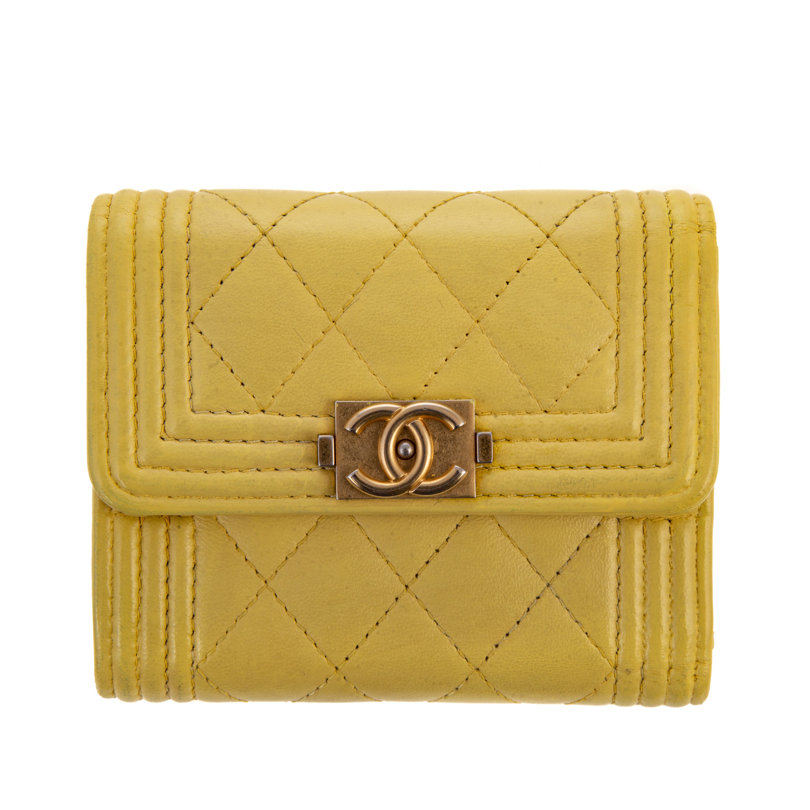 A CHANEL BOY SMALL FLAP WALLET A