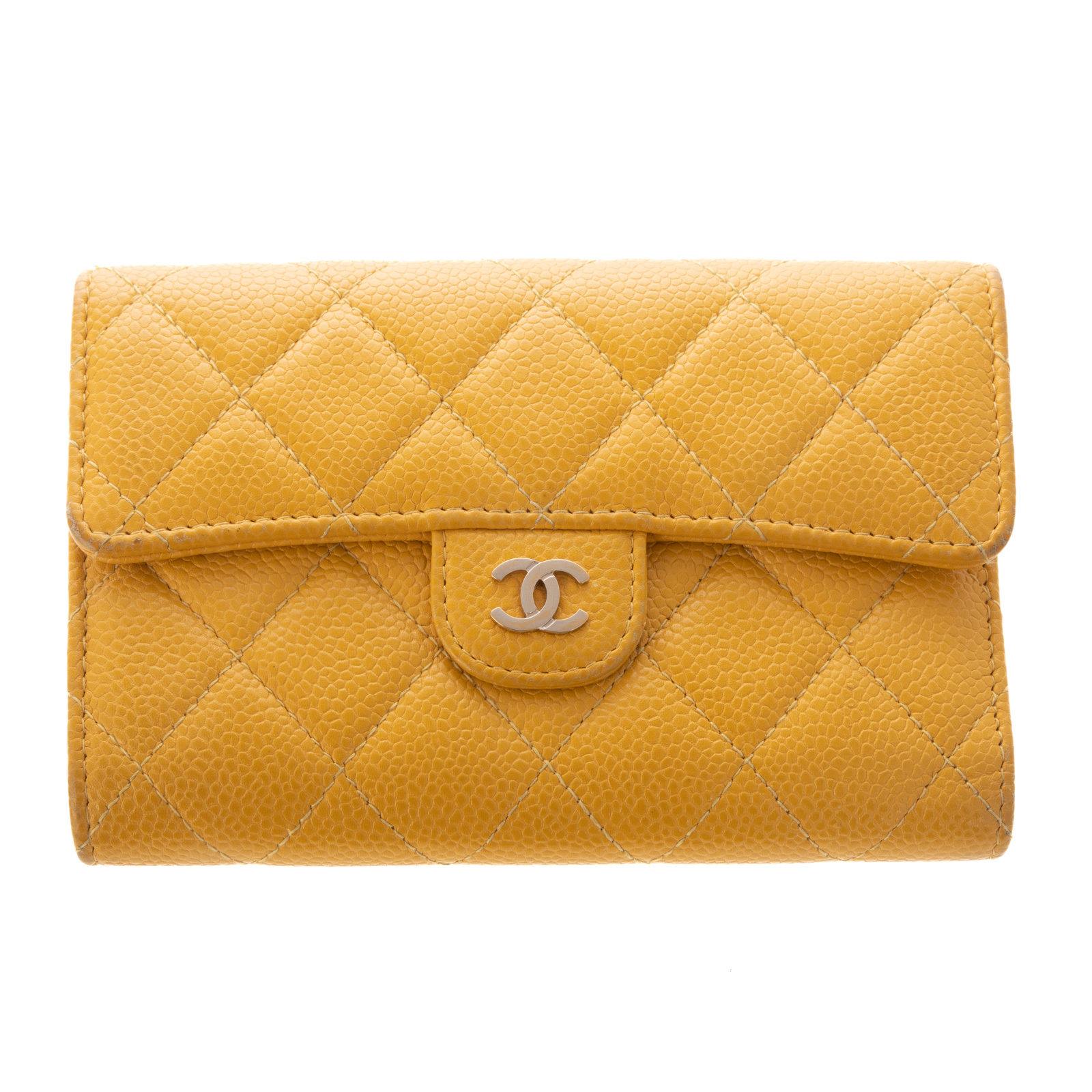 A CHANEL CAVIAR QUILTED LEATHER