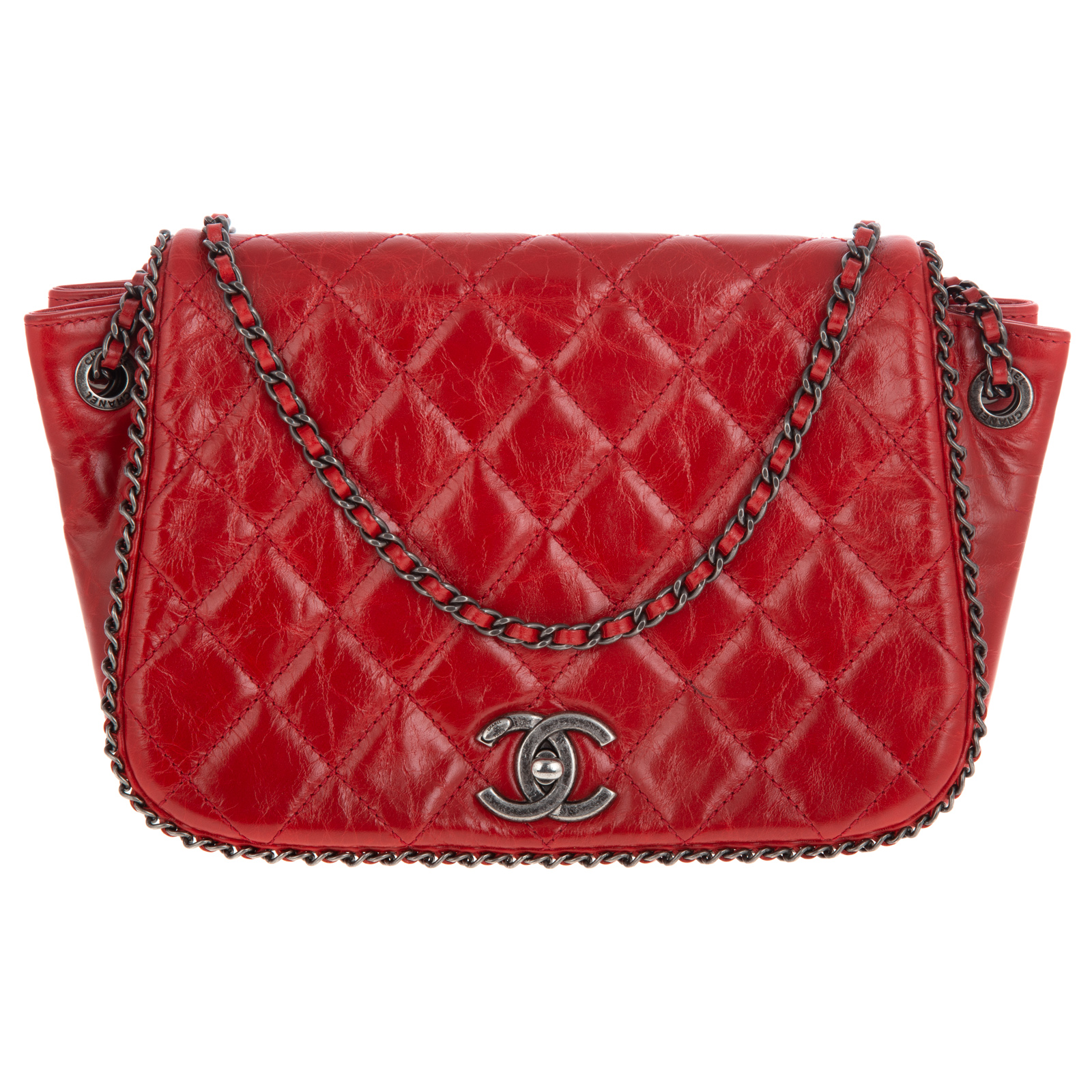 A CHANEL CC ACCORDION CHAIN