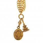 A CHANEL CC PAGODA NECKLACE A