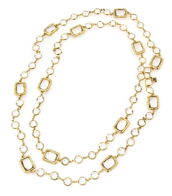 A Chanel Clear Crystal Sautoir.