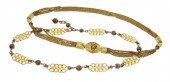 * A Chanel Goldtone Belt with