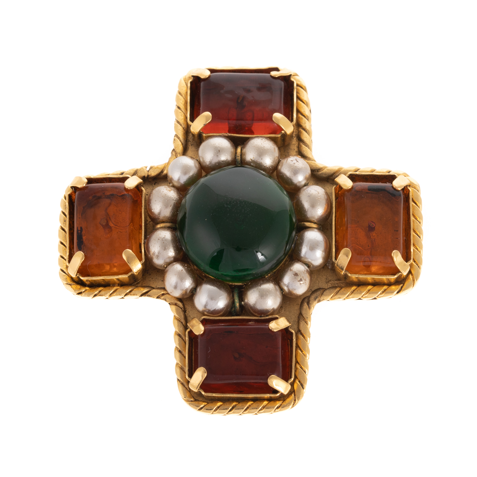 A CHANEL GRIPOIX BROOCH A Chanel