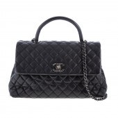 A CHANEL MEDIUM COCO TOP HANDL
