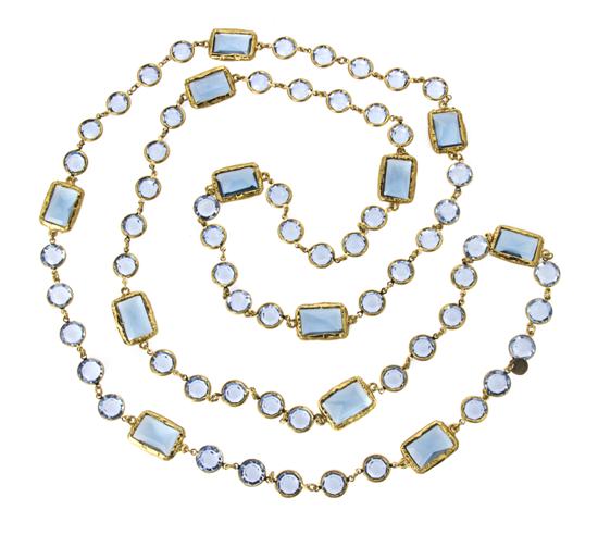 A Chanel Pale Blue Crystal