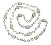 A Chanel Pale Blue Crystal Chi
