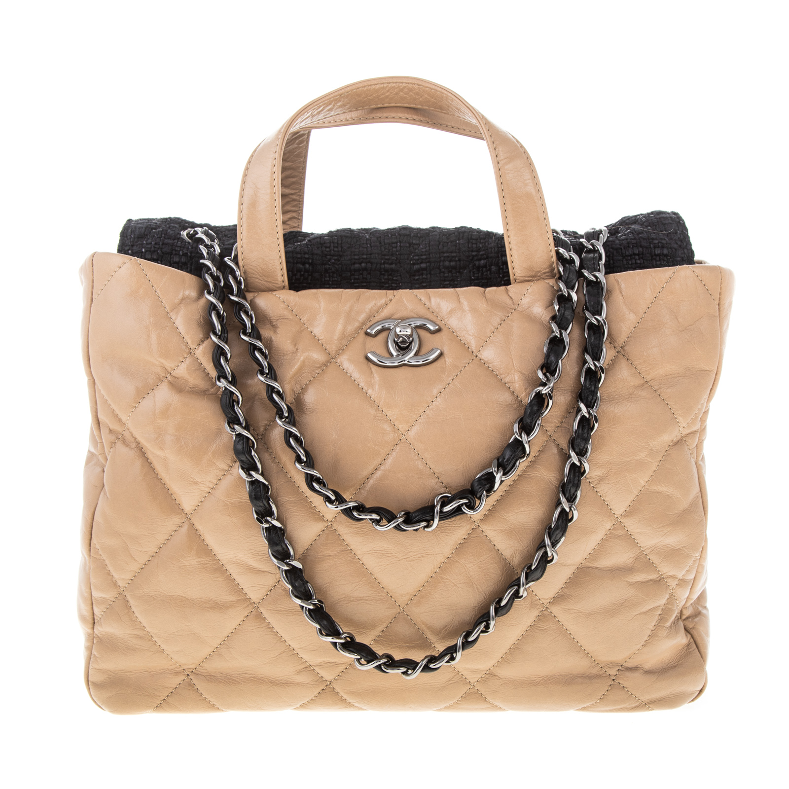 A CHANEL PORTOBELLO TOTE A tan