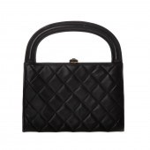 A CHANEL QUILTED TOP HANDLE A