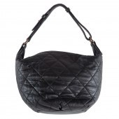 A CHANEL QUILTED ZIP BUCKET BA